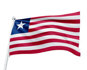 Obraz premium FLAG OF THE COUNTRY LIBERIA