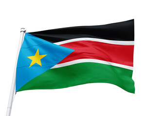 FLAG OF THE COUNTRY OF SOUTH SUDAN