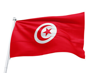 FLAG OF THE COUNTRY TUNISIA