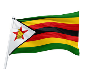FLAG OF THE COUNTRY ZIMBABWE