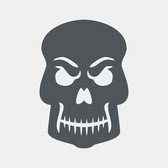 Skull quality vector illustration cut