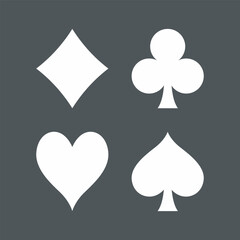 Casino Poker cards game quality vector illustration cut