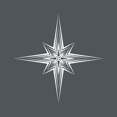Fototapeta premium Star north quality vector illustration cut