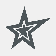 Obraz premium Star Classic rating icon web quality vector illustration cut