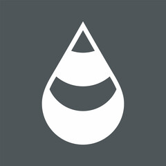 Water drop droplet raindrop icon illustration cut