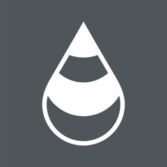 Water drop droplet raindrop icon illustration cut