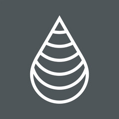 Water drop droplet raindrop icon illustration cut