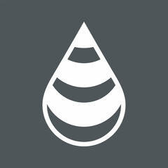 Water drop droplet raindrop icon illustration cut