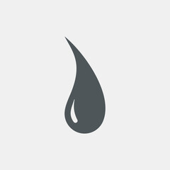 Water drop droplet raindrop icon illustration cut