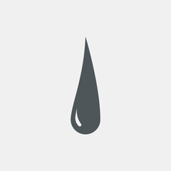 Water drop droplet raindrop icon illustration cut