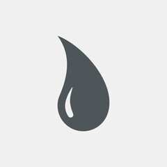 Water drop droplet raindrop icon illustration cut