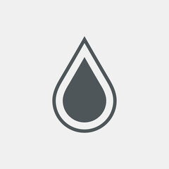 Water drop droplet raindrop icon illustration cut