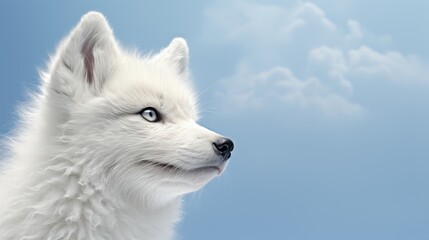 White fox UHD wallpaper
