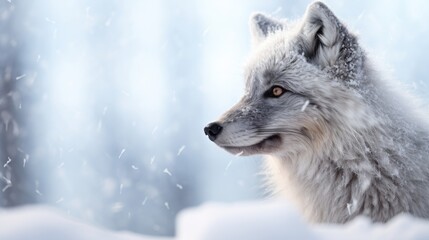 Fototapeta premium White fox UHD wallpaper