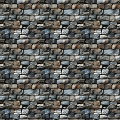Obraz premium seamless texture of old wild stone masonry