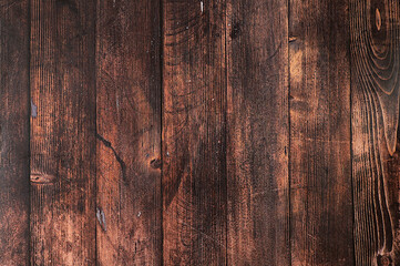 Natural old wooden wall, painted in natural color, texture for photo design, for making photo backdrops, banner for advertising or invitation, place for text,