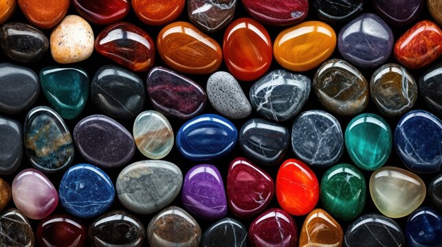 Colorful magical stones UHD wallpaper
