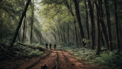 Fotobehang walking track in the woods © MuhammadIlyas