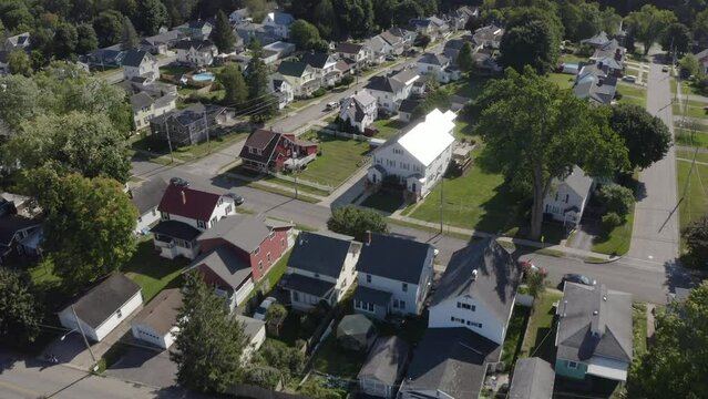 Suburban America Aerial Drone Mohawk Valley Upstate New York