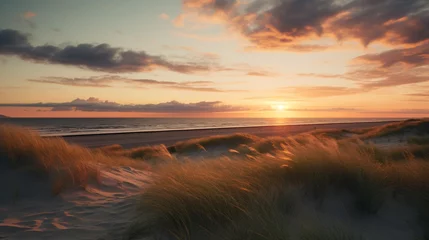 Foto op Plexiglas Sunset over the dunes of the Baltic Sea © Alicia