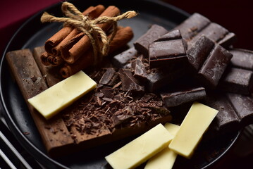 dark and white chocolate 