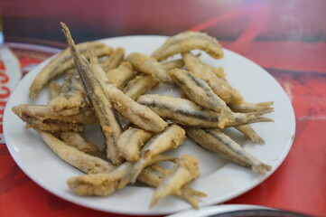 fried fish boquerones 