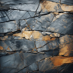 Texture cracked rock formation rock in the wild. Rocky cliff. Abstract Stone texture. Steep cliff of high mountain. Nature background, geological structure. Marble rocks in the wild. Detail Of Granite