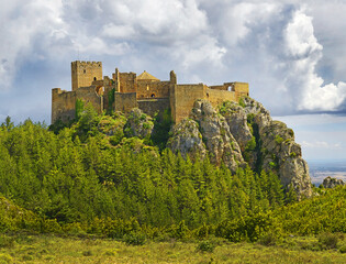 The castle Castillo de Loarre, Huesca Province, Aragon, Spain