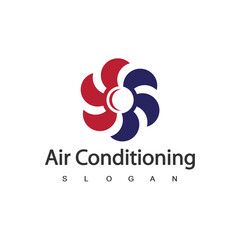 Air Conditioning Logo, HVAC Logo Concept