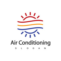 Air Conditioning Logo, HVAC Logo Concept