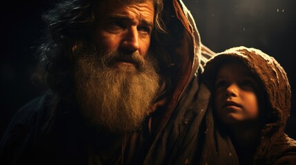 Abrahamic trial: tale of attempted sacrifice, Abraham's profound test faith obedience in offering Isaac to God on Mount Moriah, unraveling divine narrative of devotion and providential intervention.