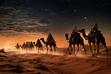 the milky way and camels