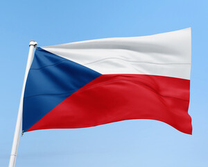 FLAG OF THE COUNTRY CZECH REPUBLIC