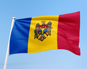 FLAG OF THE COUNTRY MOLDOVA