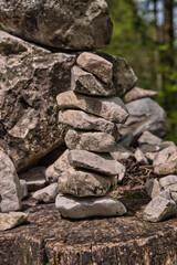 stone wall in the nature