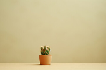 Desert nature pot grow summer flower cactus design background plant green succulent decor minimal