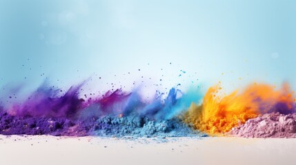 Holi celebration: a riot of colors and joyous revelry, embracing cultural vibrancy and traditions in a festive spectacle of music, dance, and jubilation, capturing the spirit of springtime merriment.