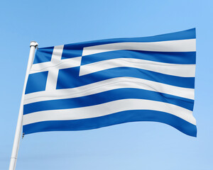 FLAG OF THE COUNTRY GREECE