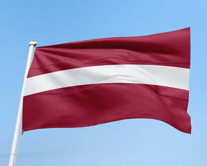 Fototapeta na wymiar FLAG OF THE COUNTRY LATVIA