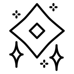 Star icon, line icon style