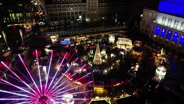 Leipzig Christmas Market, Saxony, Germany