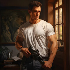 white t-shirt mockup