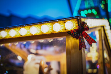 Lights during Christmas fair