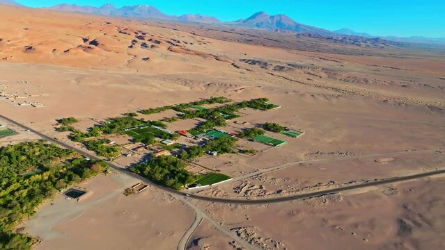 Vilarejo Toconao no deserto do Atacama. Chile. 