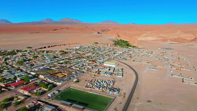 Vila Toconao no deserto do Atacama. Chile. 
