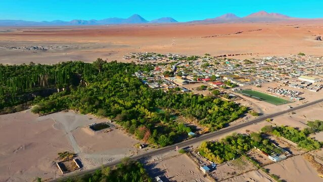 Vilarejo Toconao no deserto do Atacama. Chile. 