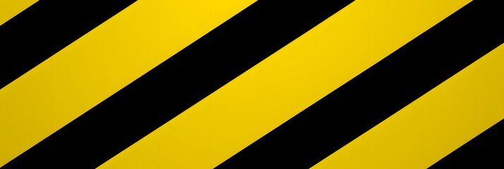 Black and yellow warning line striped rectangular background, yellow and black stripes on the diagonal