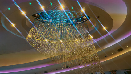 Crystal Chandelier light flares
