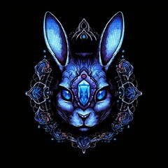 Naklejka premium Rabbit Gothic 