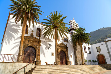 The Church of Santa Ana, the main church in Garachico, Spain, on the Canary Island of Tenerife, originally built in 1520 and reconstructed in 1706. © Kirk Fisher